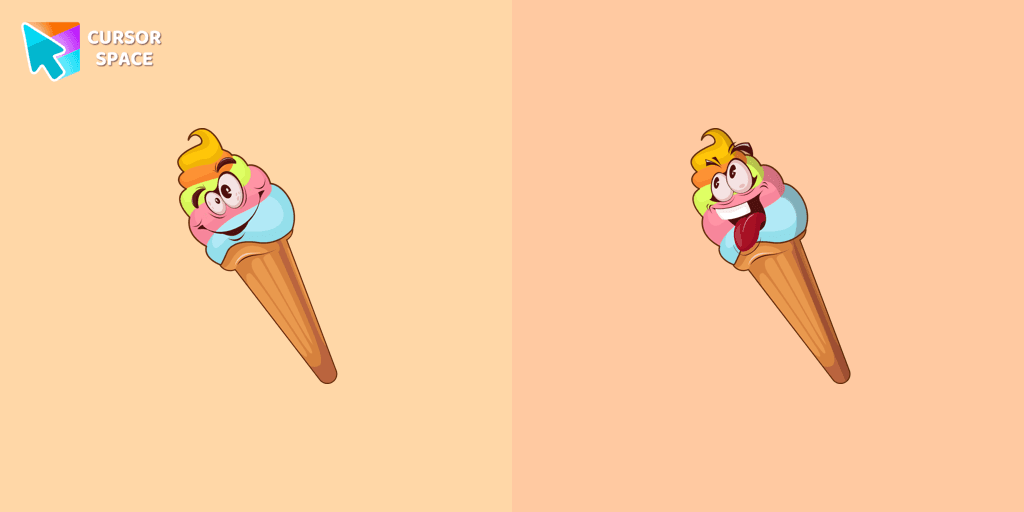 Vanilla Ice Cream cursor cursor pack